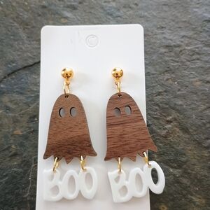 Handmade Ghost Boo Earrings